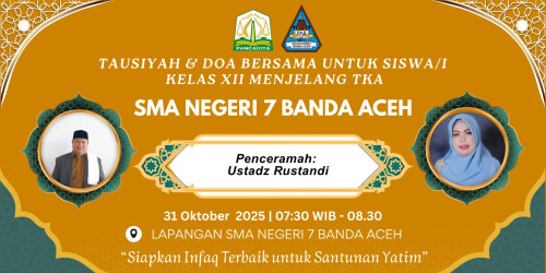 SMAN 7 Banda Aceh Gelar Tausiyah dan Doa Bersama untuk Siswa Kelas XII Menjelang TKA