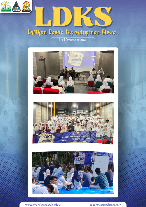 LDKS OSIS SMAN 7 Banda Aceh Hadirkan sekjen PB PII sebagai Narasumber.