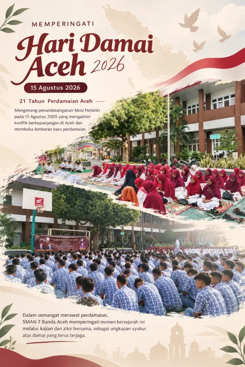 SMAN 7 Banda Aceh Peringati Hari Damai Aceh ke-21 dengan Kajian dan Dzikir