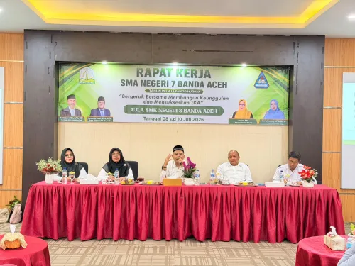 Kadis Pendidikan Aceh Buka Kegiatan Raker SMAN 7 Banda Aceh