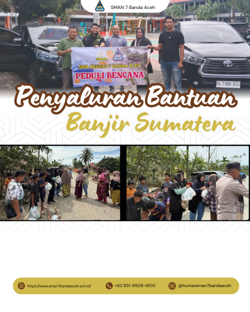 SMAN 7 Banda Aceh Salurkan Bantuan untuk Korban Banjir dan Longsor di Aceh Timur
