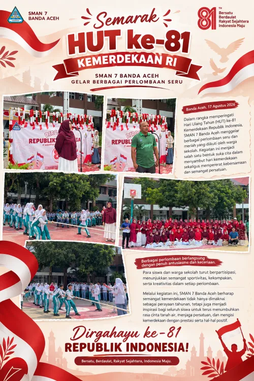 Semarak HUT ke-81 Kemerdekaan RI, SMAN 7 Banda Aceh Gelar Berbagai Perlombaan Seru