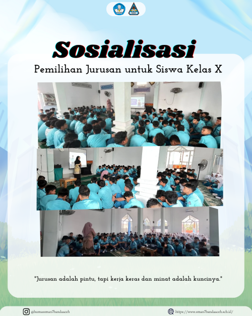 Guru BK SMAN 7 Banda Aceh Sosialisasikan Pemilihan Jurusan untuk Siswa Kelas X